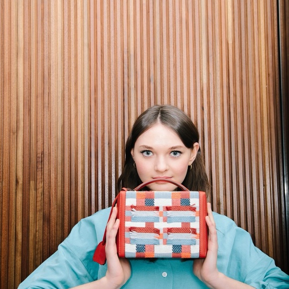 Authentic Mark Cross x Meghan Spielman Handwoven Rare The Susanna Bag - Picture 12 of 14